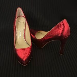 Jessica Simpson Red High Heels Size 6M
